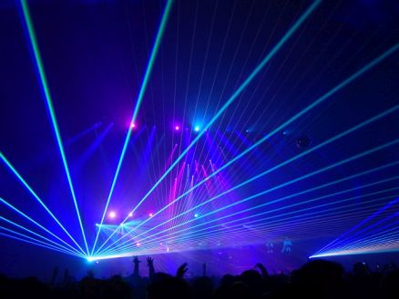 Laser bleu show